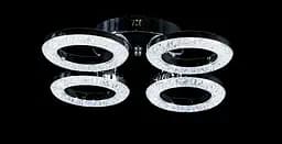 Люстра стельова LED Splendid Ray L2723/4, 4 лампи, діаметр 48 см, хром, сучасний стиль з пультом регулювання світла - мініатюра 2