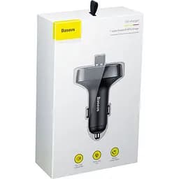 Автомобільний зарядний пристрій Baseus FM Launcher S-09 2.4A 2USB black (CCMT000301) - мініатюра 6