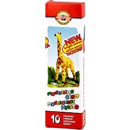 Пластилин Koh-i-Noor Жираф 10 цветов 200 г (131504)