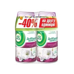 Освіжувач повітря Air Wick Freshmatic Ніжність шовку і лілії, 2 змінних балона, 500 мл (2 шт. По 250 мл)