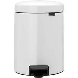 Ведро для мусора Brabantia Pedal Bin белое 5 л (112065)