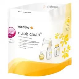 Пакети для парової стерилізації пляшечок в мікрохвильовій печі Medela, 5 шт. (008.0040)