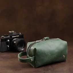 Шкіряна косметичка GRANDE PELLE 16х9х7 см acs0018596 - мініатюра 5