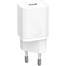 Блок зарядний адаптер Baseus Super Si Quick Charger 20 W USB-C (CCSUP-B02) білий