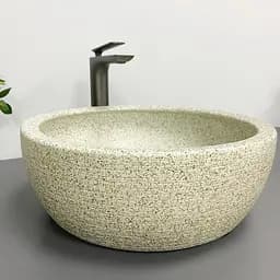 Умивальник VBI Corridonia beige stone matt накладний VBI-016100 - мініатюра 4
