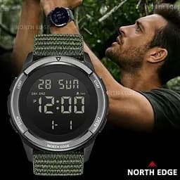Годинник чоловічий водостійкий тактичний North Edge Terrax Green (2 ремешка) - мініатюра 7
