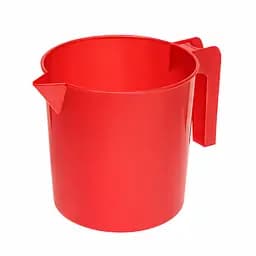 Стакан мірний пластмасовий із ручкою для харчових продуктів 1750 мл  Червоний 88218