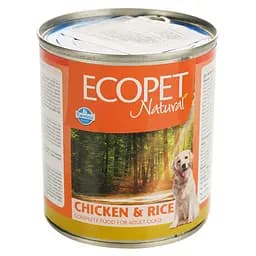 Влажный корм для взрослых собак Farmina Ecopet Natural Dog Chicken&Rice, с курицей и рисом, 300 г