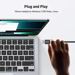 Мережевий адаптер / хаб Ugreen USB 3.0 - 3хUSB 3.0 + RJ45 Ethernet 1000Mbps (20265) - мініатюра 7