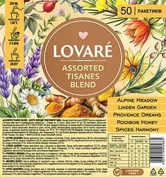 Чай Lovare assorted tisanes травяной 50 пак. 100 г
