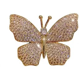 Брошь Бабочка женская желтый метал (84946790)