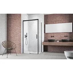 Душові двері Radaway Idea Black KDJ 110x200,5 фронтальна ліва частина (387041-54-01L) - мініатюра 2