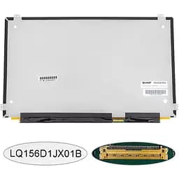 Матриця 15.6 LQ156D1JX01 3840х2160, 40pineDP, IPS, 330cd/m2, 100% RGB, LED, SLIM горизонтальні та вертикальні вушки, глянець, роз'єм праворуч знизу для ноутбука