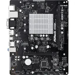 Материнская плата ASRock N100M (Quad-Core N100 3.4GHz, 1xDDR4 DIMM, VGA/HDMI/DP, 1xPCIe, 2xSATAIII, M.2, GLan, mATX)