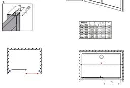 Душові двері Radaway Premium Plus DWJ 110 см скло фабрік 33302-01-06N - мініатюра 5