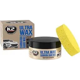 Паста-віск для полірування кузова K2 Ultra Wax з губкою 250 г (K073)