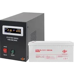 Джерело безперебійного живлення [ДБЖ] LogicPower LPY-B-PSW-1000VA + LPM-GL батарея 12V - 200Ah [5870] [110448] - мініатюра 2