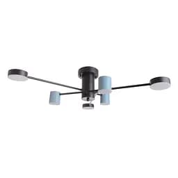 Люстра потолочная Brille светодиодная 42W WW+NW+CW WH BK+BL (BR-01 646C/6)