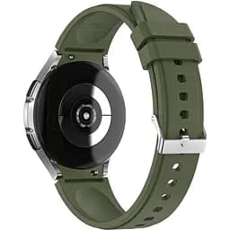 Браслет Galaxy Classic для Samsung Galaxy Watch 4 - хакі ширина кріплення 20мм силікон Watchbands (W43-5WB87940358)