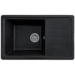 Мийка кухонна Valetti 63N гранітна 695х425 мм чорна