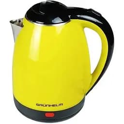 Електрочайник дисковий скляний Grunhelm EKS-1865Y 1.8 л 1500 Вт