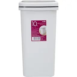 Ведро для мусора MBM My Home с крышкой 10 л серое (BIN-04 10L GRAY)