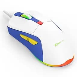Комп'ютерна мишка Xtrike Me GM-227 ігрова 3600dpi. 6кн. LED біла (GM-227) - мініатюра 3