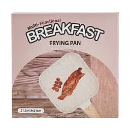 Сковорода-гриль з антипригарним покриттям 18,3*18,1*2 см, чорний Breakfast HP39568B - мініатюра 8