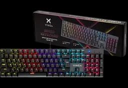 Клавіатура Vinga KBGM-101 LED Red Switch RGB Black (KBGM-101 Black)