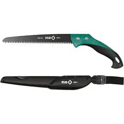 Ножовка садовая Flo 24 см с кобурой (28611)