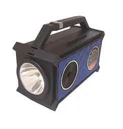 Портативная Bluetooth колонка FP-236-S-L радио + зарядное устройство + солнечная панель + 2 лампы