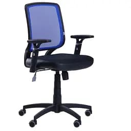 Кресло Онлайн сиденье Сетка черная/спинка Сетка синяя