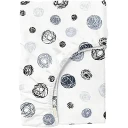 Простынь Cosas на резинке в детскую кроватку 60х120 thread balls grey, серый (ThreadBallsGrey_120)