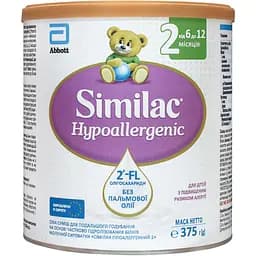 Сухая молочная смесь Similac Гипоаллергенная 2, 375 г