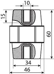 Ізолятор‑тримач SM60 АСКО‑УКРЕМ (A0150100008) - мініатюра 3