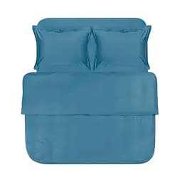 Постельное белье сатин Lotus Home - Dakota Modern синий евро