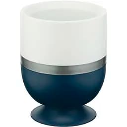 Горщик для квітів Alyaplastik Ribbon 1.6 л овальний синій з білим (00-00020140)