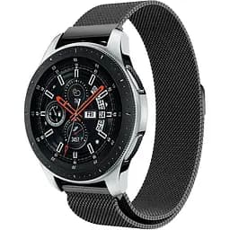 Металлический ремешок Watchbands Milanese Loop для Samsung Galaxy Watch 46mm Silver Samsung Gear S3 - черный (WB004METALBLACK20MM)