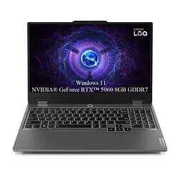 Ноутбук Lenovo LOQ 15IRX10, 15, 6 FHD 1920x1080 IPS 300 ніт 144 Гц, 10- ядерний Intel Core i5- 13450HX, 32 ГБ DDR5, 1 ТБ SSD m2 PCIe, NVIDIA GeForce RTX 5060 8 ГБ GDDR7, Windows 11 Home, 2. 40 кг Луна Грей