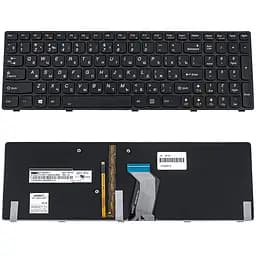 Клавіатура для ноутбука LENOVO (Y580) rus, black, підсвічування клавіш - мініатюра 2