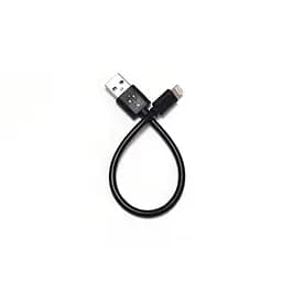 Кабель для Power Bank USB2.0 AM-Lightning M 2.4А 20см, чорний