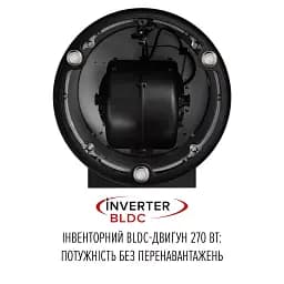 Витяжка пристінна PERFELLI DESIGN RICCO 35 NERO SILENZIO - мініатюра 7