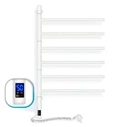 Електрична рушникосушка Navin Arabesque 480x800 Sensor з таймером, біла 12-123033-4880, Білий матовий, Електронний