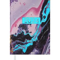 Щоденник датований Buromax Miracle 2024 A5 фіолетовий (BM.2179-07)