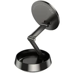 Автотримач Hoco H83 Metal ring magnetic (center console) Metal grey - мініатюра 5