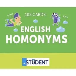 Англійська. Омоніми (105 карток)