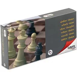 Уцінка. Настільна гра CAYRO магнітна 2 в 1: шахи, шашки поле 24x24 см (453) 