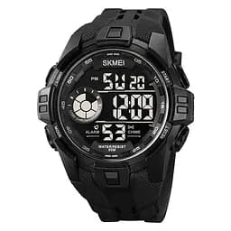 Часы мужские спортивные наручные Skmei 2123 (Черный с черным)
