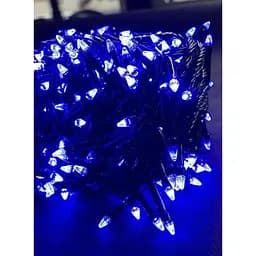 Гирлянда новогодняя Конус 30 м 500 LED лампочки Синие