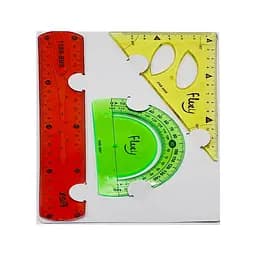 Набор треугольников 2028-3 «неломайка», 20 см Разноцветный